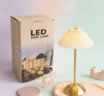 Elegant Pleated LED Desk Lamp - Image 5