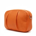 Pebbled Orange Crossbody Bag
